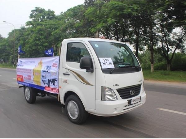 XE TẢI THÙNG LỬNG TATA 1.2 TẤN