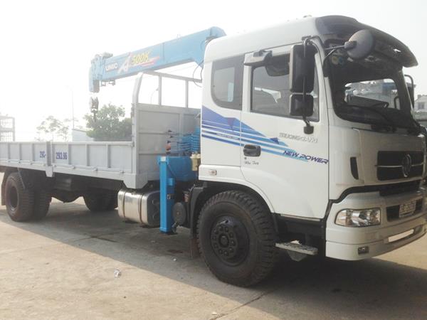 Xe tải Trường Giang 8 tấn gắn cẩu