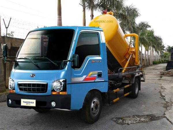 Xe hút bể phốt 2 khối