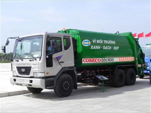 Xe ép rác 22 khối daewoo