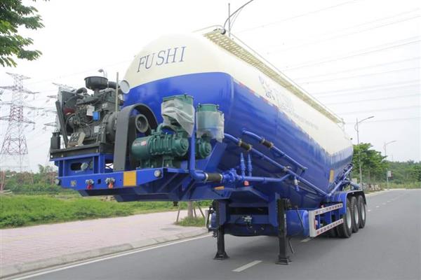 Sơ Mi Rơ Mooc Chở Xi Măng Fushi 46 Khối 8