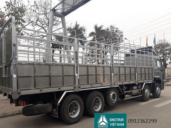 Xe tải thùng Howo 5 chân 336hp