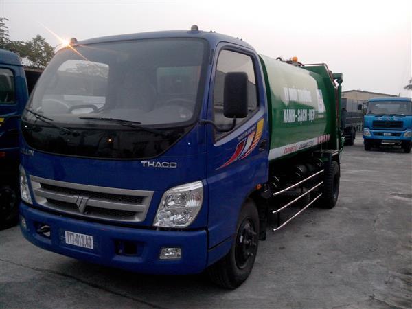 Xe ép rác thaco ollin 6 khối
