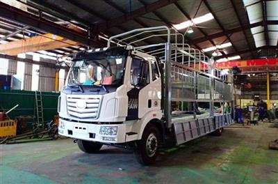 Xe Tải Thùng 8 Tấn Faw Chở Xe Máy