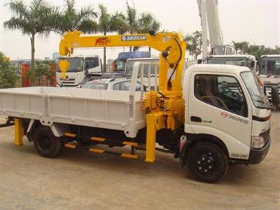 Xe tải hino gắn cẩu soosan