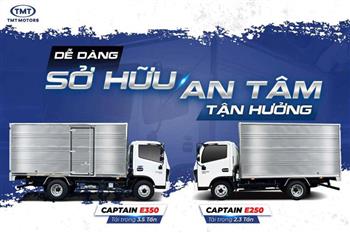 So sánh xe tải TMT Captain E250 và E350 – Nên chọn dòng nào năm 2025?