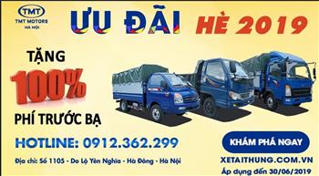 Bảng giá xe Tmt Cửu Long Tháng 8