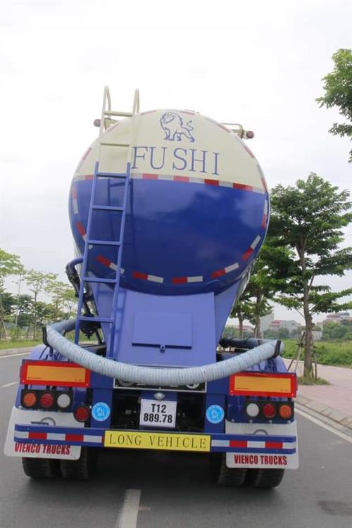 Sơ Mi Rơ Mooc Chở Xi Măng Fushi 46 Khối 8