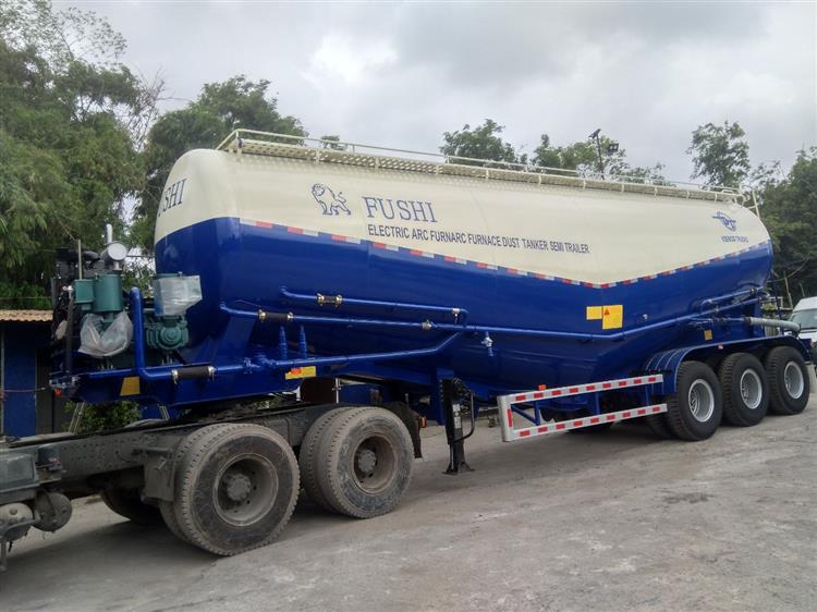 Sơ Mi Rơ Mooc Chở Xi Măng Fushi 46 Khối 8