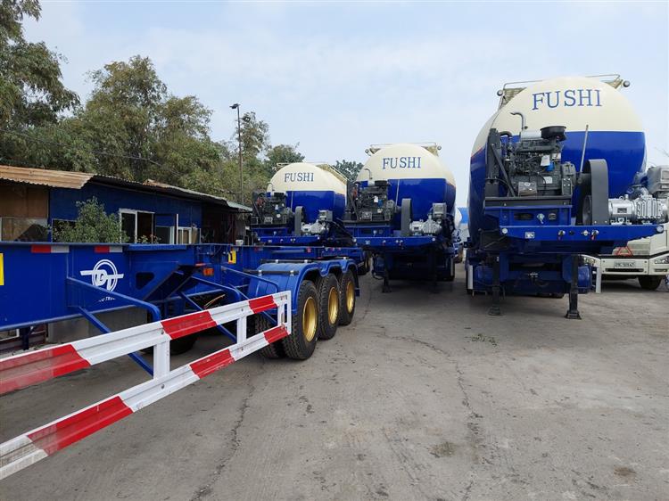 Sơ Mi Rơ Mooc Chở Xi Măng Fushi 46 Khối 8