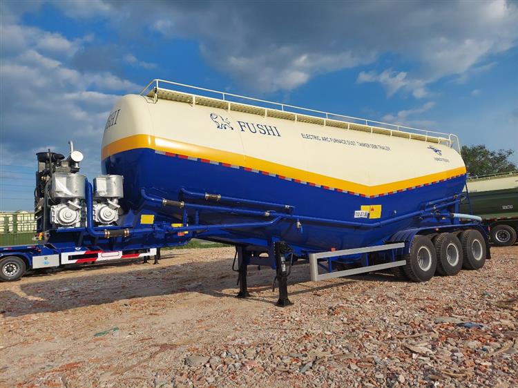 Sơ Mi Rơ Mooc Chở Xi Măng Fushi 46 Khối 8