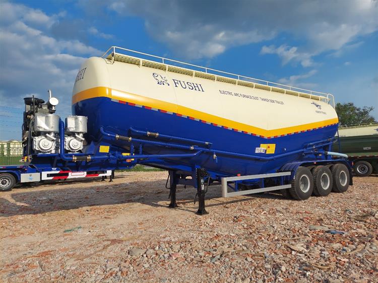 Sơ Mi Rơ Mooc Chở Xi Măng Fushi 46 Khối 8