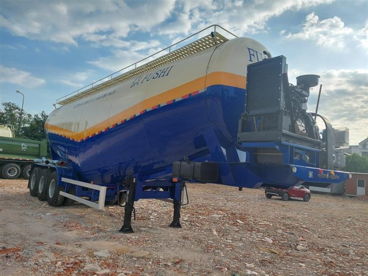 Sơ Mi Rơ Mooc Chở Xi Măng Fushi 46 Khối 8