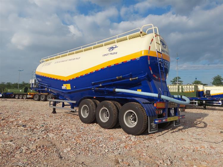 Sơ Mi Rơ Mooc Chở Xi Măng Fushi 46 Khối 8