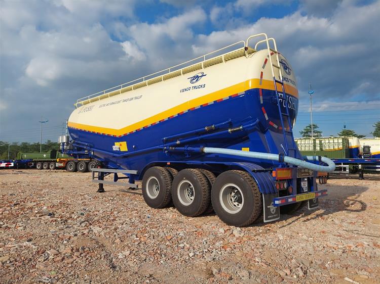 Sơ Mi Rơ Mooc Chở Xi Măng Fushi 46 Khối 8