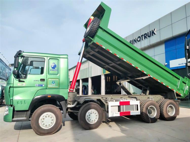 Xe Ben Howo Thùng Đúc Cao 1m Tải Trọng 17 tấn