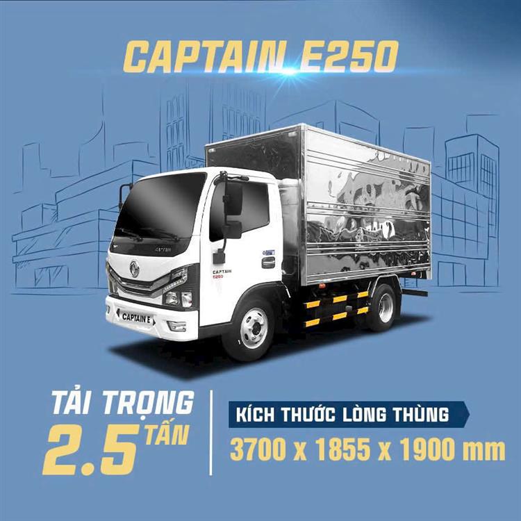 Xe tải thùng 2 tấn 5 TMT Caption E250 – Giải pháp tối ưu cho vận tải nhẹ đô thị 2025