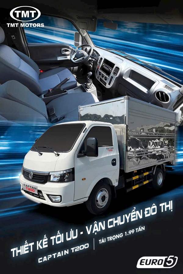 Xe Tải Thùng 2 Tấn TMT Captain T200 – Lựa Chọn Vàng Cho Kinh Doanh Hiệu Quả